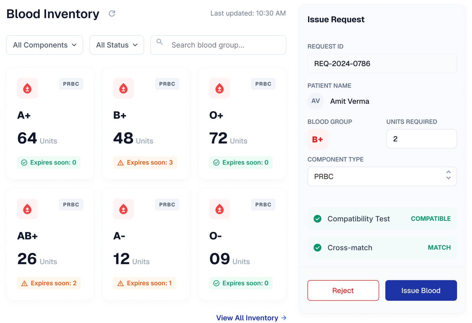 BBIS | Unified Blood Management Platform